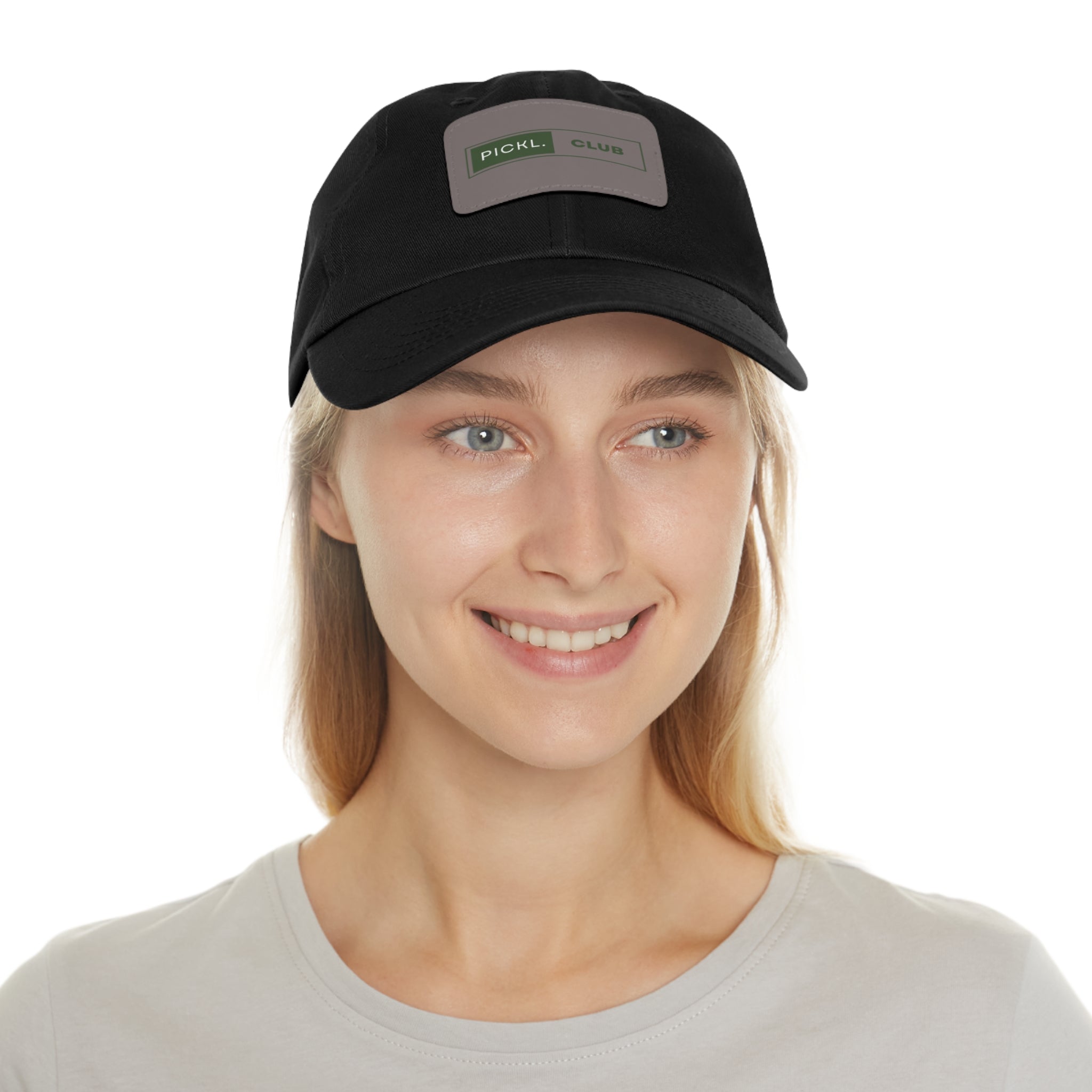 Pickle Ball Hat With Leather patch